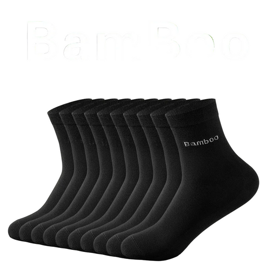 5 Pairs Bamboo Socks For Men - Sweat Absorbing Deodorizing Dress Socks