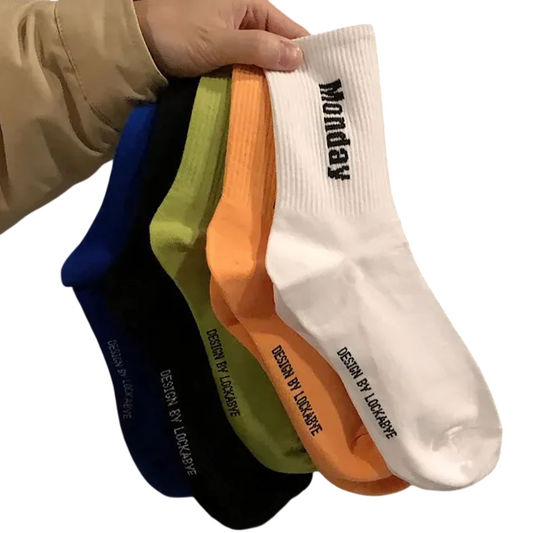Bamboo Day of Week Mens Socks Monday to Friday Breathable Deodorizing