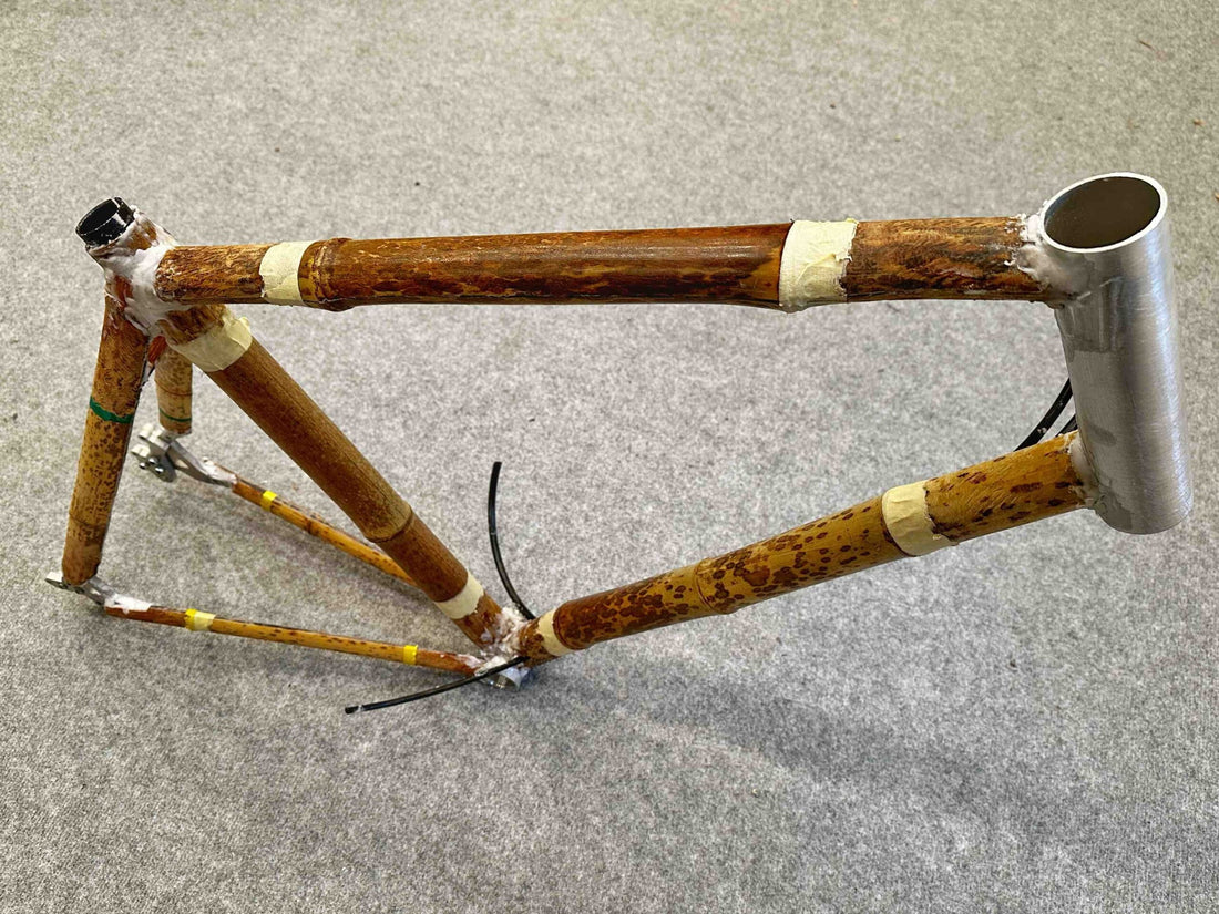 bike frame made from bamboo