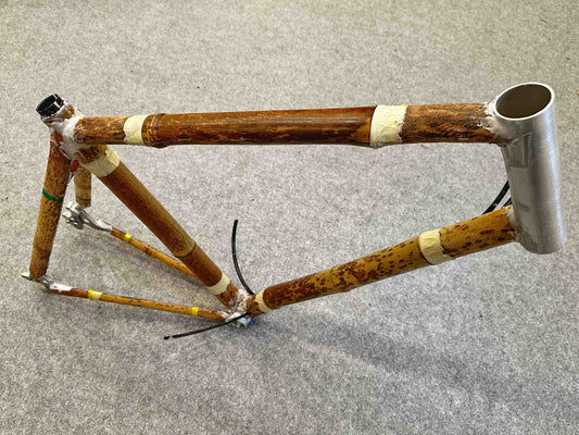 bike frame made from bamboo