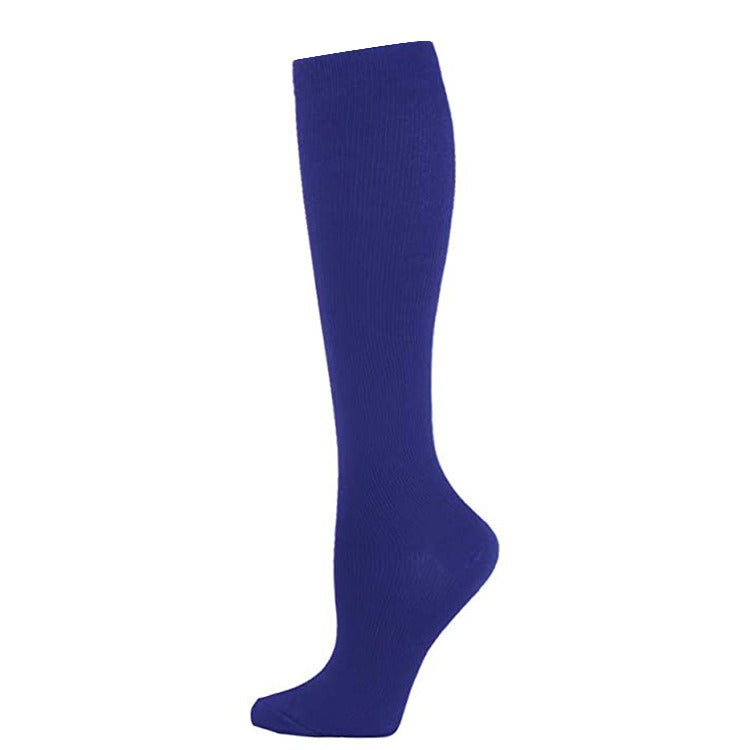 Solid Color Bamboo Nylon Silk Compression Socks