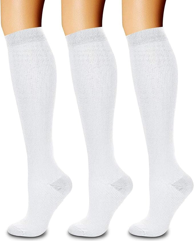 Calf Length Bamboo Compression Sports Socks