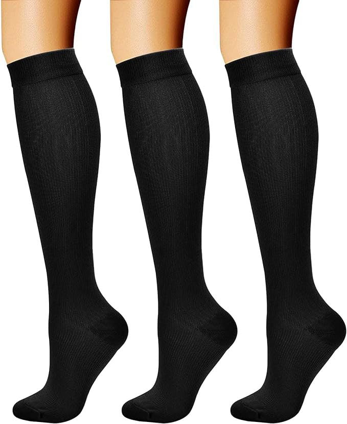 Calf Length Bamboo Compression Sports Socks