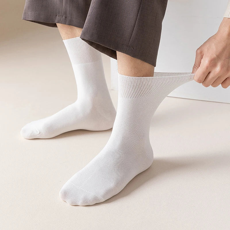 Cotton Bamboo Socks With Loose Cuffs