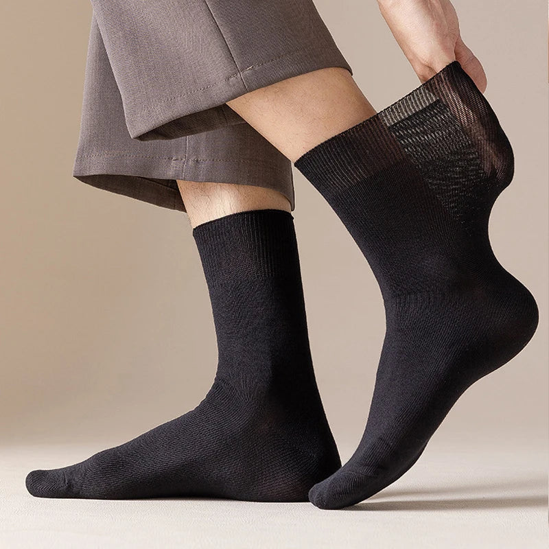 Cotton Bamboo Socks With Loose Cuffs