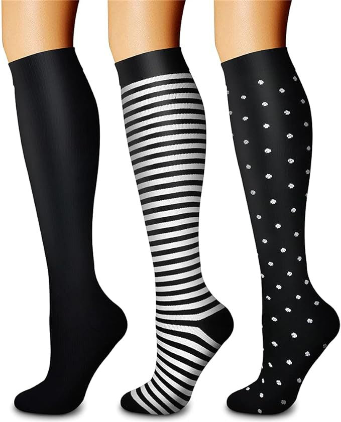 Calf Length Bamboo Compression Sports Socks