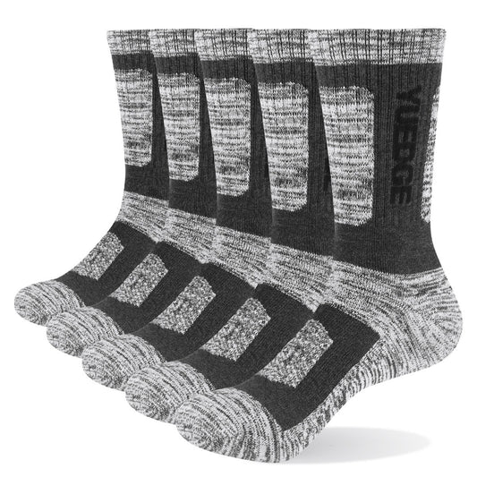 Men's Breathable Bamboo Cotton Socks - 5 Pairs