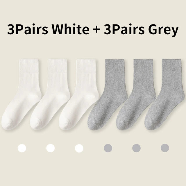 Cotton Bamboo Socks With Loose Cuffs