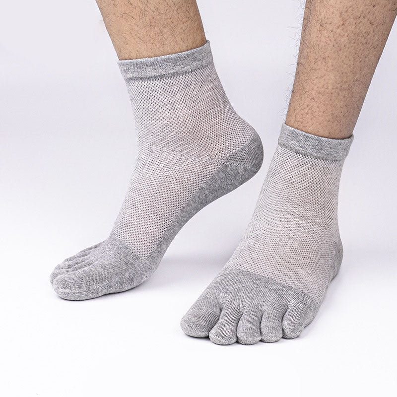 Five Toe Mesh Bamboo Socks For Men