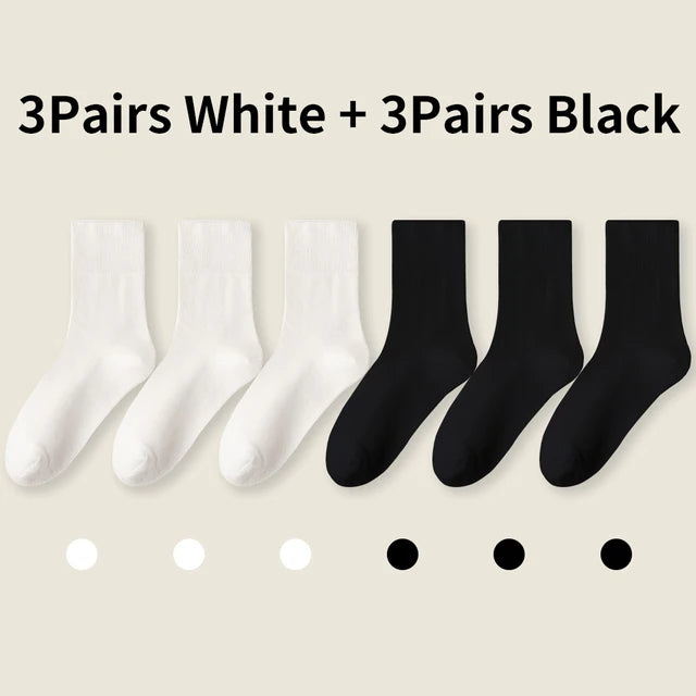 Cotton Bamboo Socks With Loose Cuffs