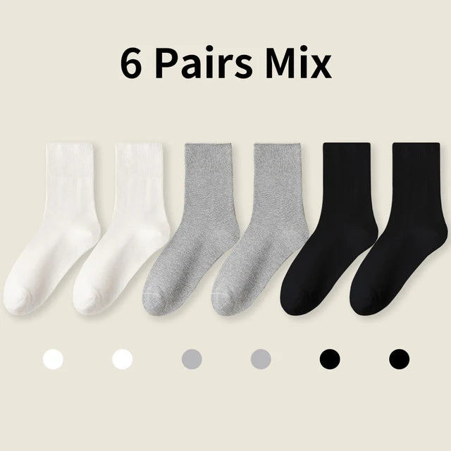 Cotton Bamboo Socks With Loose Cuffs