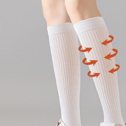 Calf Length Breathable Bamboo Compression Socks  - Odor Absorbing