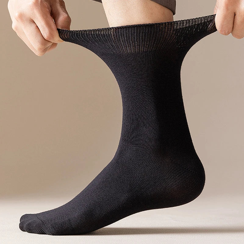 Cotton Bamboo Socks With Loose Cuffs