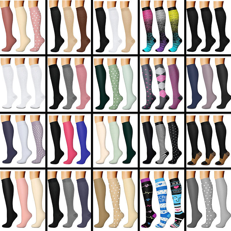 Calf Length Bamboo Compression Sports Socks