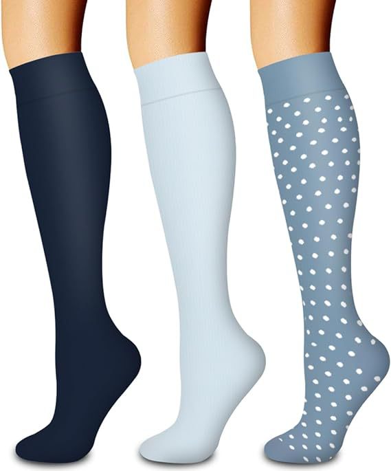 Calf Length Bamboo Compression Sports Socks