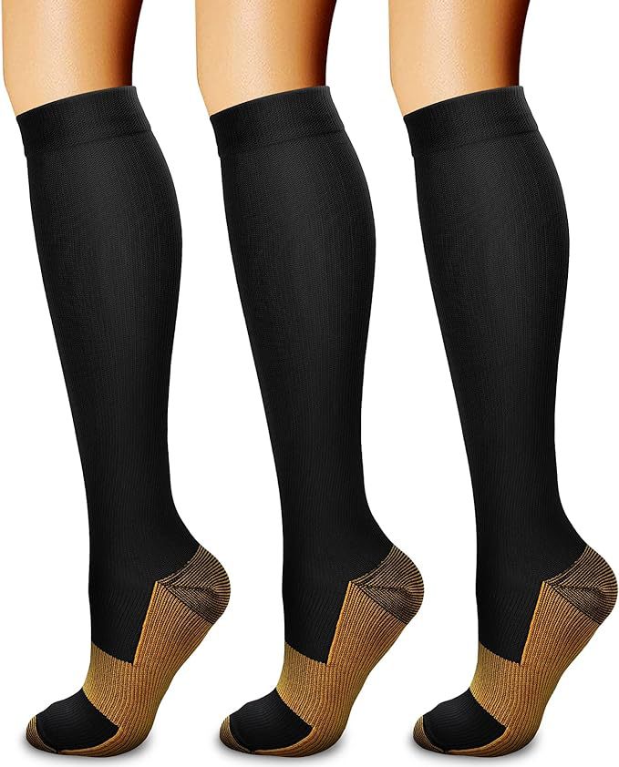 Calf Length Bamboo Compression Sports Socks