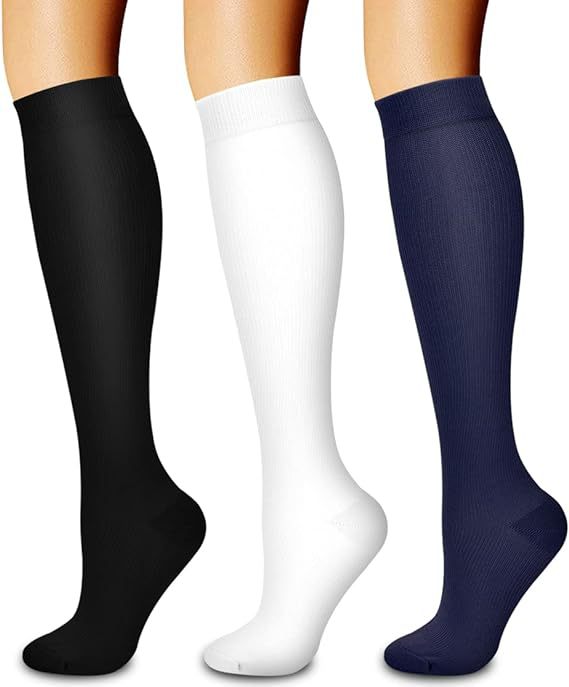 Calf Length Bamboo Compression Sports Socks