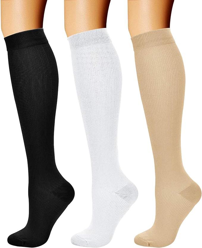 Calf Length Bamboo Compression Sports Socks