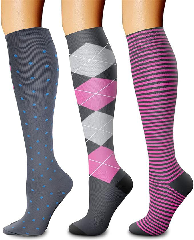 Calf Length Bamboo Compression Sports Socks