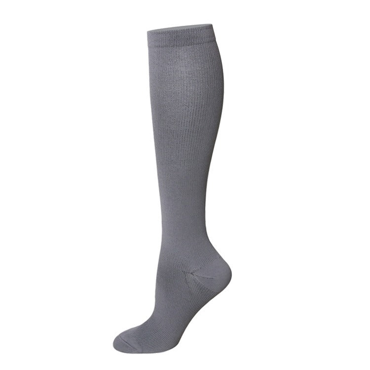 Solid Color Bamboo Nylon Silk Compression Socks