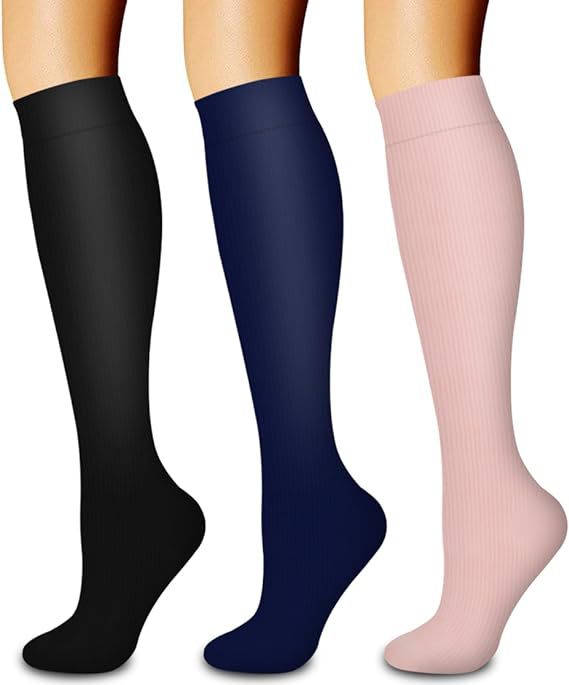 Calf Length Bamboo Compression Sports Socks