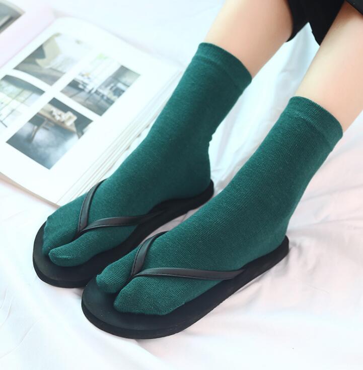 Breathable Bamboo Two-Toe Socks For Women