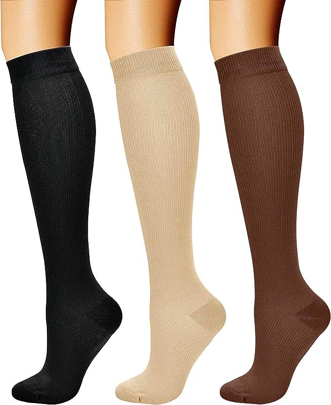 Calf Length Bamboo Compression Sports Socks