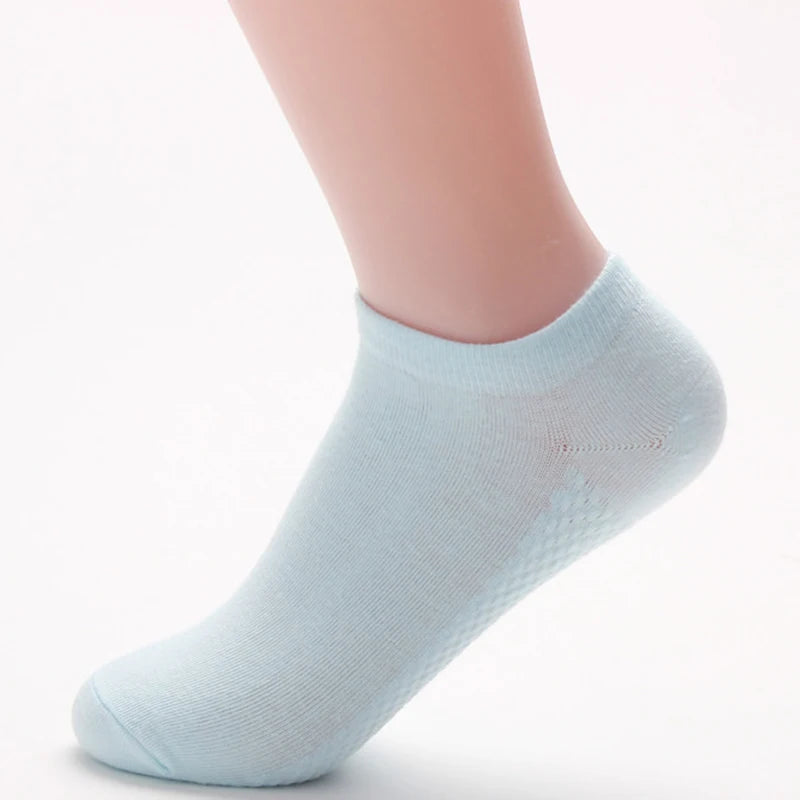 5-Pack Candy Color Bamboo Fiber Ankle Socks For Women