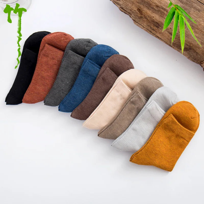 5 Pairs Bamboo Socks For Men - Breathable Deodorizing