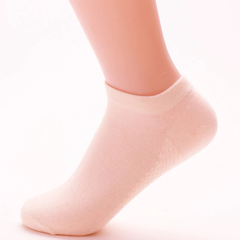 5-Pack Candy Color Bamboo Fiber Ankle Socks For Women