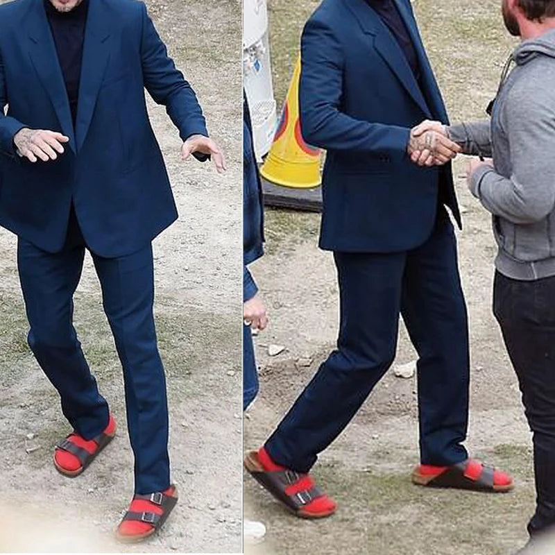 Match Up Men Bamboo Red Socks Breathable Antibacterial Dress Socks 6 Pairs