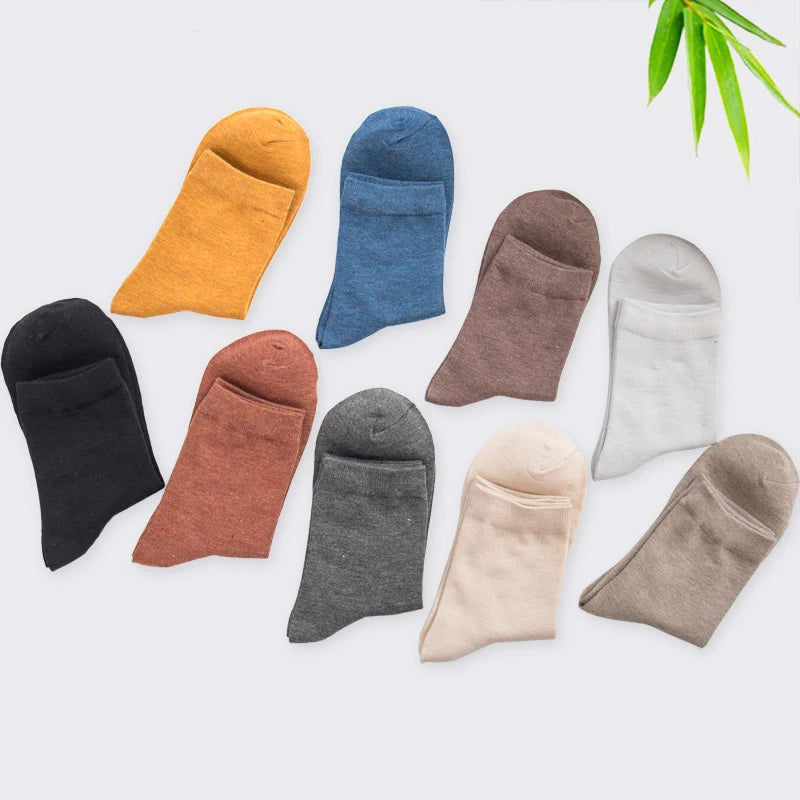 5 Pairs Bamboo Socks For Men - Breathable Deodorizing