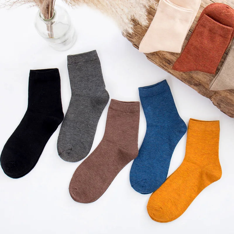 5 Pairs Bamboo Socks For Men - Breathable Deodorizing