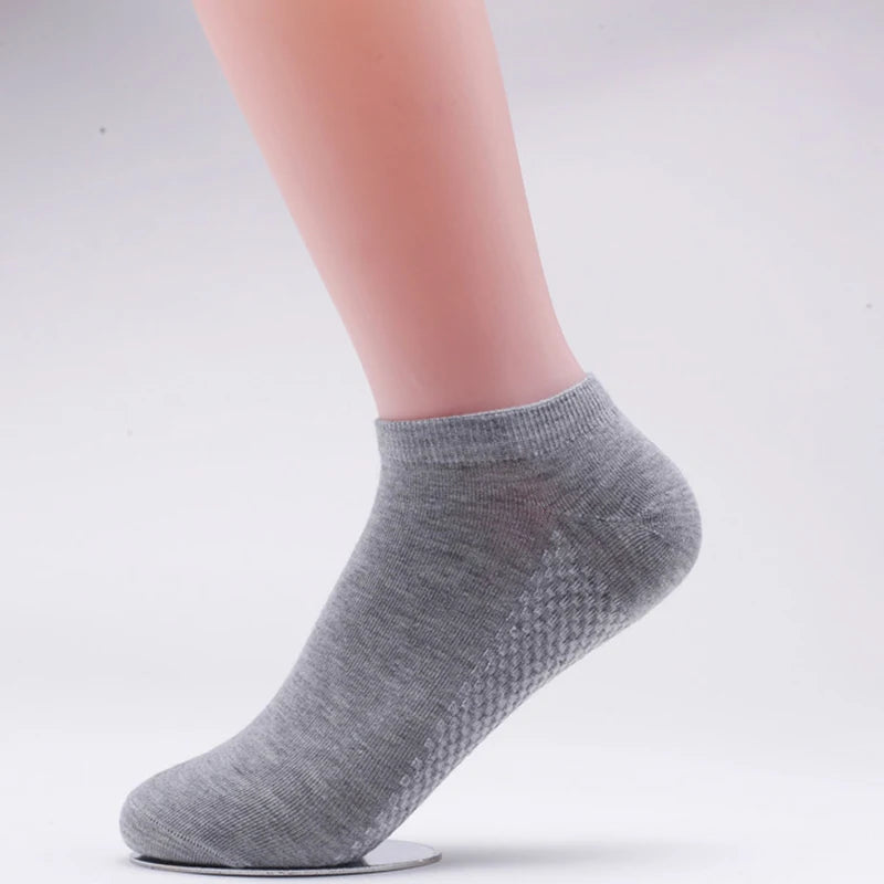 5-Pack Candy Color Bamboo Fiber Ankle Socks For Women