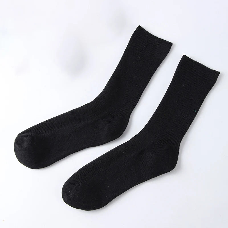 Women's Solid Color Bamboo Cotton Crew Socks
