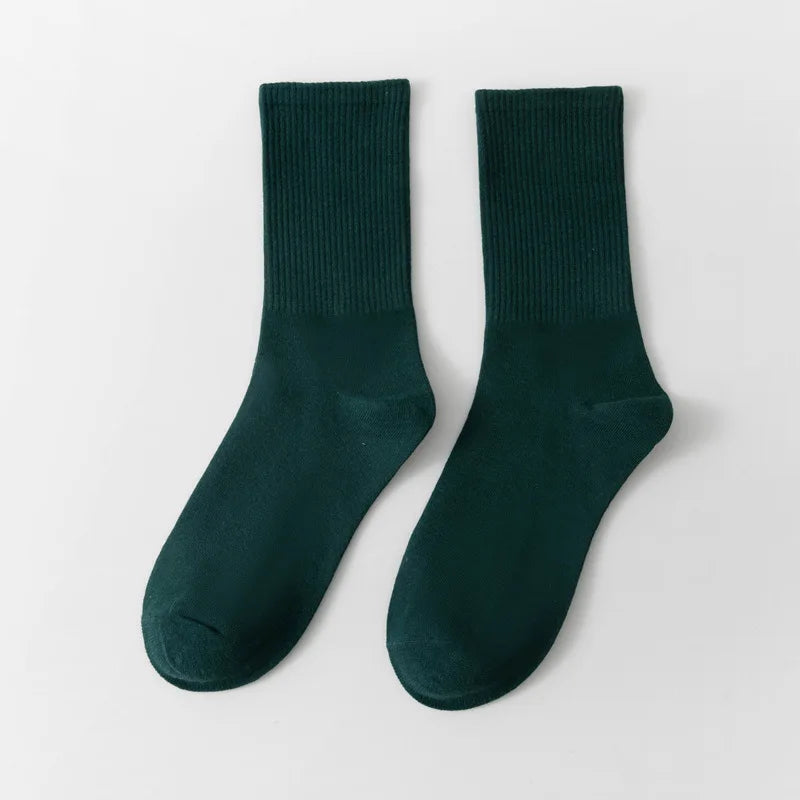 1 Pair Unisex Bamboo Cotton Casual Crew Socks