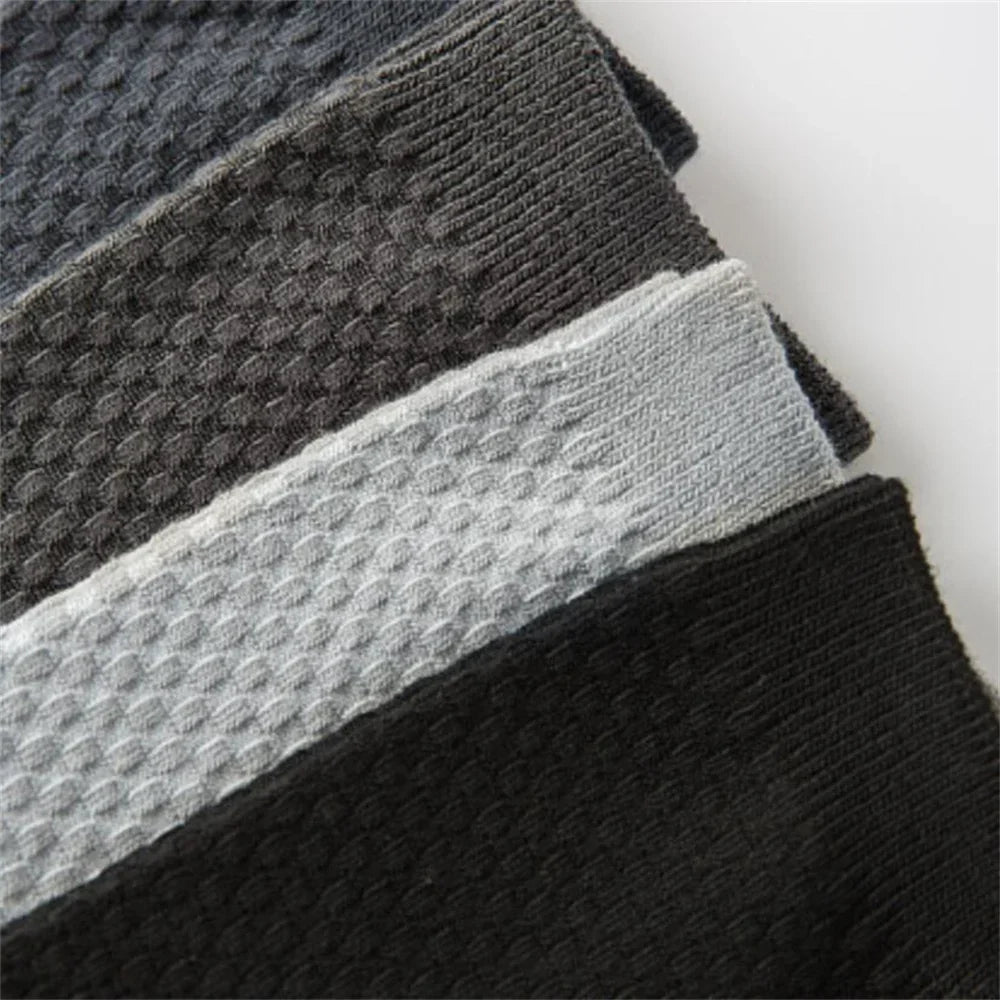 Bamboo Fiber Socks For Men 8 Pairs Pack Breathable Anti Sweat Casual Size 38 44