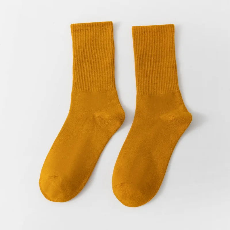 1 Pair Unisex Bamboo Cotton Casual Crew Socks