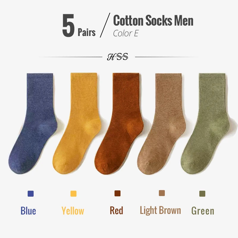 Men's Colorful Bamboo Cotton Dress Socks