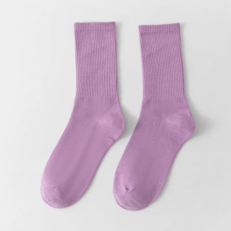 1 Pair Unisex Bamboo Cotton Casual Crew Socks