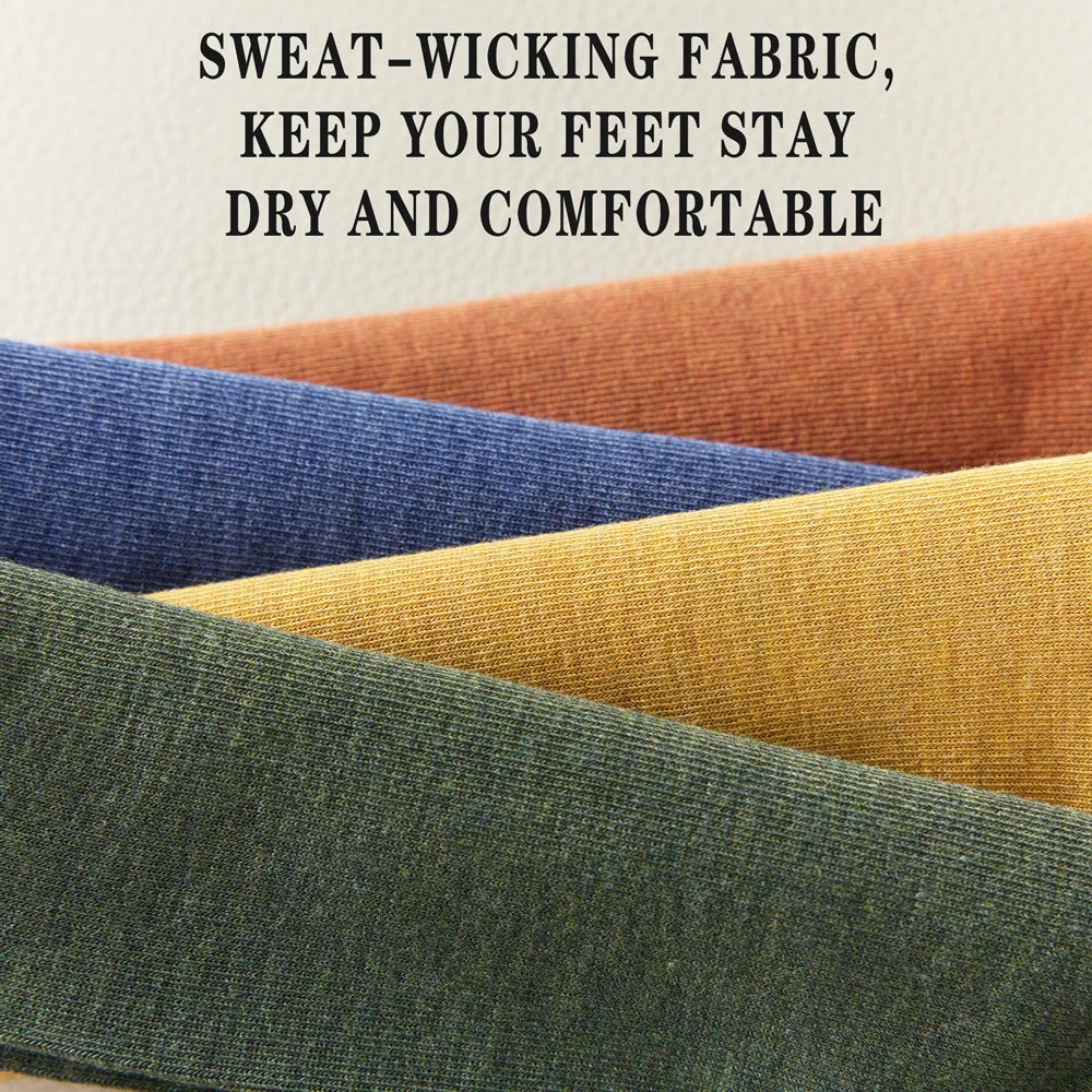 5 Pairs Mens Bamboo Fiber Ankle Socks Thin Breathable Antibacterial