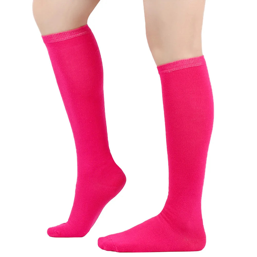 Women's Striped Knee High Bamboo Cotton Socks