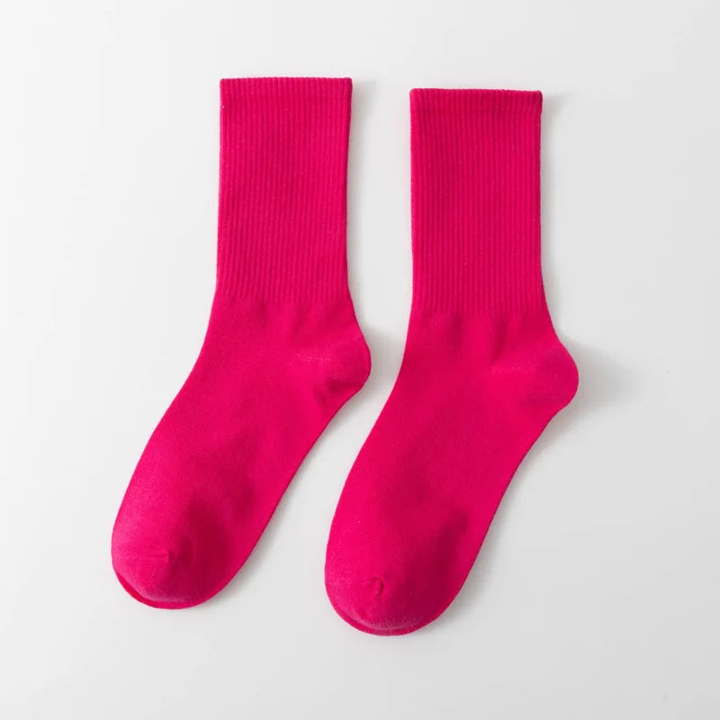 1 Pair Unisex Bamboo Cotton Casual Crew Socks