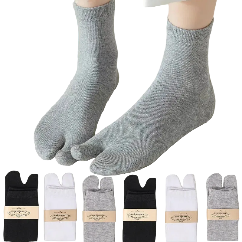 Men's toe socks in gray, featuring soft cotton material and a snug fit for comfort and style.