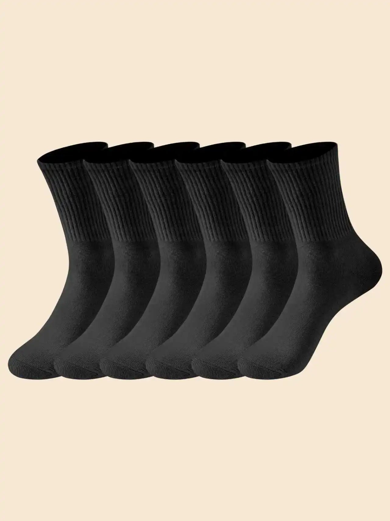 Men's Striped Casual Bamboo Polyester Socks  - Mid Tube