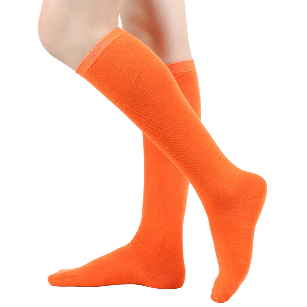 Women's Striped Knee High Bamboo Cotton Socks