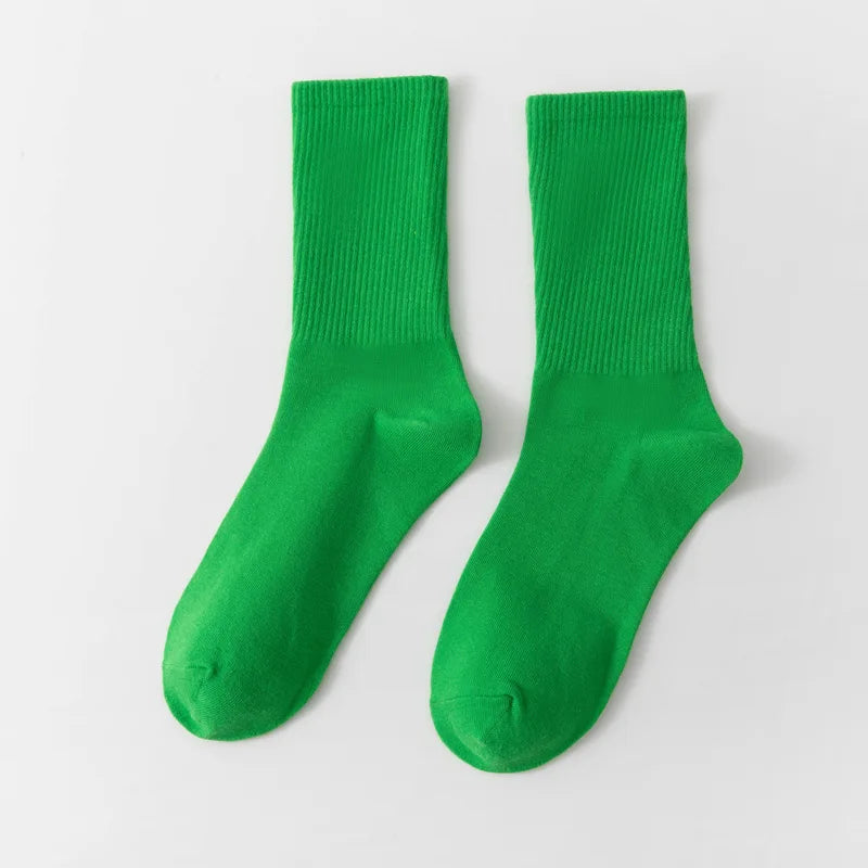 1 Pair Unisex Bamboo Cotton Casual Crew Socks