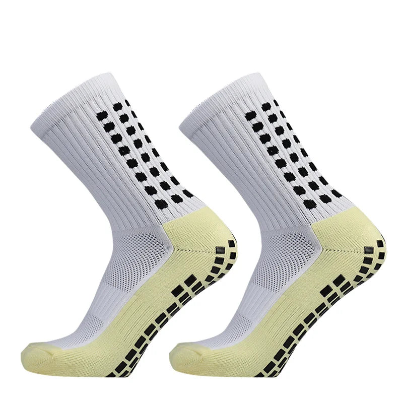 Bamboo Anti Slip Soccer Socks - 4 Pairs Non Slip