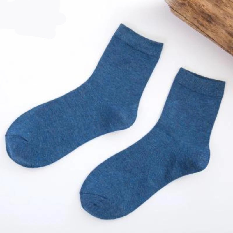 Women's Bamboo Fiber Socks 5 Pairs Solid Color Thin Candy Color Kawaii
