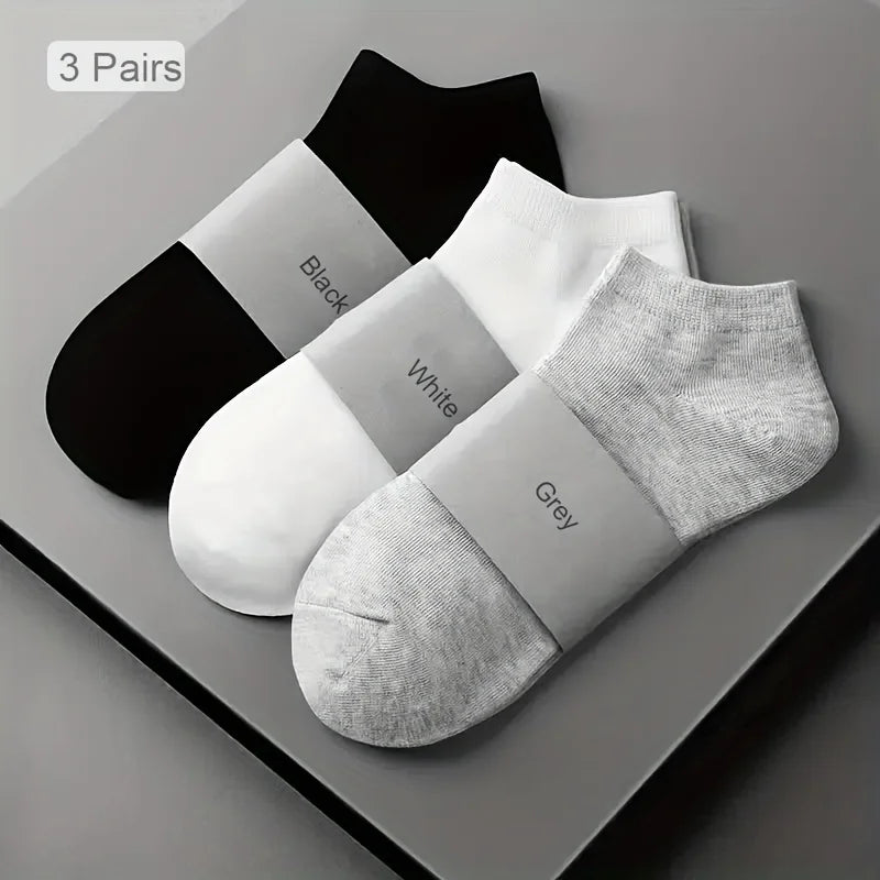 Bamboo Unisex Low Cut Ankle Socks - Breathable & Sweat Absorbing